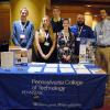 Plastics and polymer engineering technology students at Penn College participated in the Society of Plastics Engineers 32nd Annual Blow Molding Conference. From left are: Seth E. Cook, Mountville; Hannah G. Maize, Riverside; Logan A. Tate, Williamsport; Sapphire E. Naugle, Jersey Shore; Anthony P. Wagner, Lock Haven; and Tom J. Van Pernis, instructor of plastics and polymer technology. 