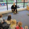 College President 'Feet'-ured Guest at Children's Learning Center