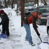 Fraternity Members Clear Sidewalks in 'Operation Snowflake'