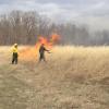 Controlled Burn Serves Dual Purpose for ESC Students